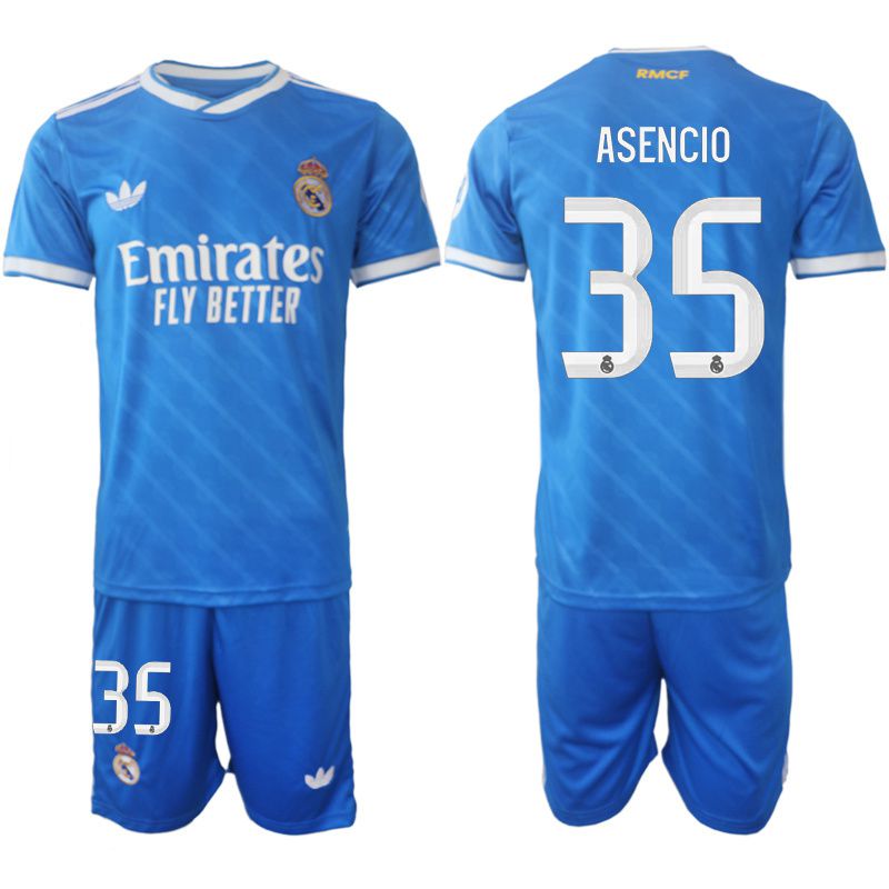 Men 2025-2026 Club Real Madrid away blue #35 Soccer Jersey
